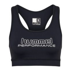 Biustonosz damski Hummel Te Fundamental. Białe biustonosze Hummel, l, bez wzorów, z dżerseju, bez kołnierzyka, bez ramiączek, do piłki nożnej. Za 124.50 zł.