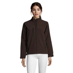 Kurtka Damska Roxy Soft Shell. Brązowe kurtki sportowe damskie SOL'S, m, bez wzorów, bez kaptura, trekkingowe. Za 217.99 zł.