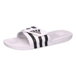 Klapki adidas Adissage F35573. Białe klapki męskie Adidas, z materiału, sportowe. Za 139.00 zł.