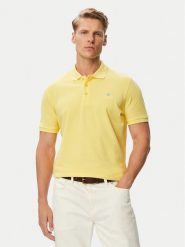 Beverly Hills Polo Club Polo P-SS26M-P42560_BBU Żółty Regular Fit. Żółte koszulki polo męskie Beverly Hills Polo Club, m, bez wzorów, z bawełny, bez ramiączek. Za 209.99 zł.