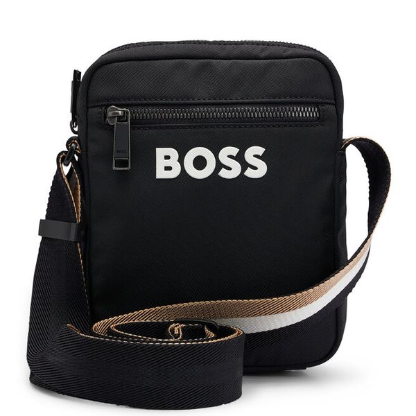 Saszetka BOSS. Czarne saszetki męskie Boss, młodzieżowe, małe. Za 319.99 zł.