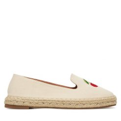 Espadryle DeeZee. Brązowe espadryle damskie DeeZee, bez wzorów, bez obcasa, bez zapięcia. Za 79.99 zł.