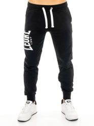 Spodnie dresowe Leone Basic dla mężczyzn z dużym logo. Niebieskie spodnie sportowe męskie LEONE 1947 APPAREL, m, bez wzorów, z bawełny, na fitness i siłownię. Za 227.34 zł.