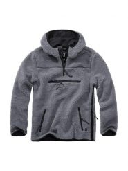 BLUZA POLAROWA Brandit Teddy. Szare bluzy męskie Brandit, na zimę, xl, bez wzorów, z materiału, bez kaptura. Za 303.75 zł.