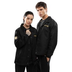 Męska kurtka Rayo Club Lifestyle Siroko RC Cancha Black. Czarne kurtki męskie SIROKO, l, bez wzorów, z tkaniny, biznesowe, bez kaptura. Za 295.00 zł.