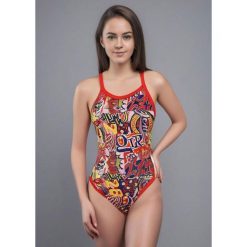 Turbo Women'S Revolution Sweet Girl Swimsuit - Czerwony, Rozmiar 42. Czerwone kostiumy jednoczęściowe damskie TURBO, s, bez wzorów, sportowe, do pływania. Za 722.77 zł.