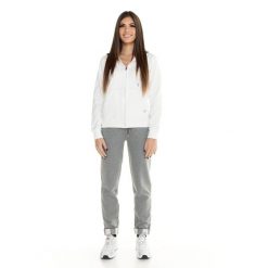 Bluza z kaptur na co dzień na siłownię. Białe bluzy sportowe damskie LEONE 1947 APPAREL, s, bez wzorów, z dresówki, bez kaptura, na fitness i siłownię. W wyprzedaży za 246.29 zł.