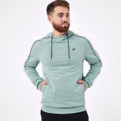 Bluza z kapturem do tenisa męska Artengo Soft. Zielone kurtki sportowe męskie KUIKMA, m, bez wzorów, z bawełny, tenisowe. Za 149.99 zł.