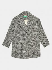 United Colors Of Benetton Płaszcz wełniany 2I20CN041 Szary Regular Fit. Szare kurtki i płaszcze dla dziewczynek United Colors Of Benetton, bez wzorów, z syntetyku, bez kaptura. Za 399.99 zł.