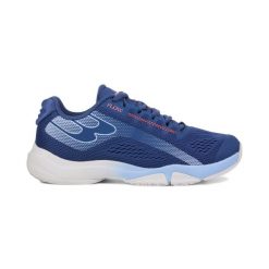 Damskie buty do padla Bullpadel. Niebieskie obuwie sportowe damskie bullpadel, bez wzorów, z materiału. Za 411.90 zł.