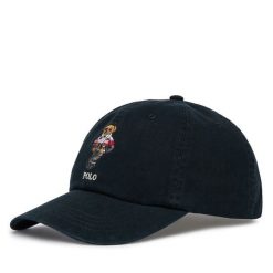 Czapka z daszkiem Polo Ralph Lauren. Czarne czapki i kapelusze męskie Polo Ralph Lauren, bez wzorów. Za 519.99 zł.