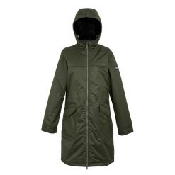 Kurtka Wodoodporna Damska Romine II. Czarne kurtki damskie Regatta, l, z aplikacjami, z materiału, z kapturem. Za 585.99 zł.