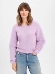 American vintage Sweter damski z dzianiny z zawartością alpaki Kobiety lila jednolity, S. Swetry damskie American Vintage, s, bez wzorów, z dzianiny, vintage, bez kołnierzyka, bez ramiączek, bez kaptura. Za 799.95 zł.