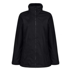 Kurtka Wodoodporna Damska. Czarne kurtki damskie Regatta, xl, bez wzorów, z elastanu, z kapturem. Za 145.99 zł.