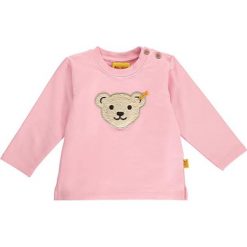 Bluza w kolorze jasnoróżowym. Bluzy dla dziewczynek marki Steiff. W wyprzedaży za 47.95 zł.