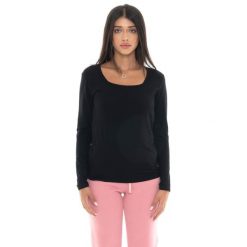 Koszulka Langärmliges Damen z Leone 1947 Nigdy bez plakietki. Czarne koszulki sportowe damskie LEONE 1947 APPAREL, bez wzorów, bez kołnierzyka, bez ramiączek, na fitness i siłownię. W wyprzedaży za 88.41 zł.