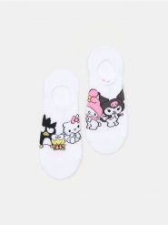 Skarpety stopki 2 pack - biały. Białe skarpety damskie Sinsay, bez wzorów. Za 12.99 zł.