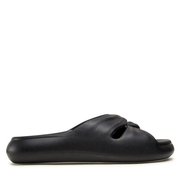Klapki Melissa. Czarne klapki damskie Melissa, bez wzorów, bez obcasa. Za 399.99 zł.