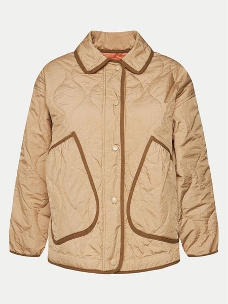 Deha Kurtka przejściowa D02592 Beżowy Comfort Fit. Brązowe kurtki damskie Deha, xs, bez wzorów, z syntetyku, bez kaptura. Za 389.99 zł.