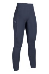 Damskie legginsy jeździeckie z pełną przyczepnością HKM Alice. Niebieskie legginsy damskie HKM, s, bez wzorów, z materiału, do jazdy konnej. Za 291.00 zł.