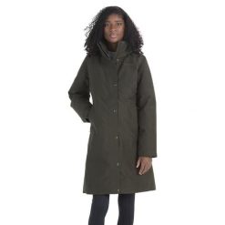 Płaszcz puchowy damski Chelsea. Zielone płaszcze damskie Marmot, s, bez wzorów, z puchu, z kapturem. Za 2,159.99 zł.