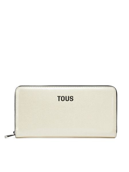 TOUS Portfel New Dorp 2002103601 Beżowy. Brązowe portfele damskie tous, bez wzorów, ze skóry. Za 259.99 zł.