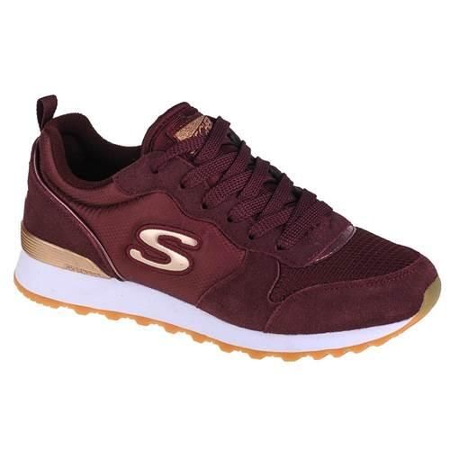 Buty do chodzenia damskie Skechers OG 85. Czerwone obuwie sportowe damskie Skechers, bez wzorów, z materiału, trekkingowe, Skechers Sport. Za 279.99 zł.