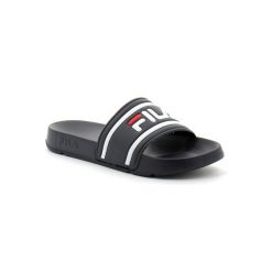 Klapki Fila Model Morro Bay Kolor Niebieski. Białe sandały męskie Fila, z materiału, bez zapięcia. W wyprzedaży za 91.35 zł.