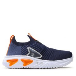 Sneakersy Geox. Niebieskie trampki i tenisówki chłopięce Geox, bez wzorów, bez zapięcia. Za 279.99 zł.
