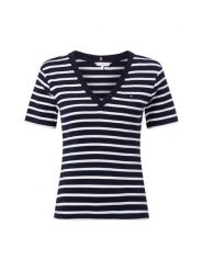Tommy Hilfiger Koszulka Kobiety Bawełna niebieski, XL. Niebieskie t-shirty damskie Tommy Hilfiger, xl, bez wzorów, z bawełny, bez kołnierzyka. Za 239.95 zł.