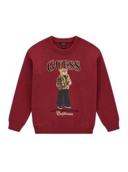 Guess Sweter J6BR05 Z1339 Czerwony Regular Fit. Czerwone swetry dla dziewczynek Guess, z aplikacjami, z syntetyku, bez kołnierzyka, bez ramiączek, bez kaptura. Za 234.99 zł.