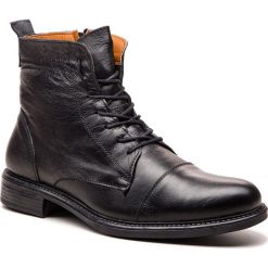 Kozaki LANQIER - 43A630 Czarny. Czarne kozaki męskie Lanqier, z materiału, eleganckie. Za 269.00 zł.