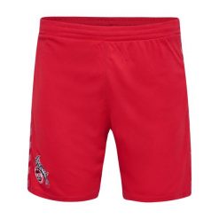 Krótkie spodenki na zewnątrz FC Cologne 2023/24. Czerwone szorty sportowe damskie Hummel, l, bez wzorów, sportowe, do piłki nożnej. Za 220.00 zł.