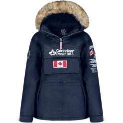 Kurtka turystyczna dziewczęca Canadia Peak Banapeak. Czerwone kurtki i płaszcze dla dziewczynek Canadian Peak, na zimę, z aplikacjami, z materiału, z kapturem. Za 215.49 zł.