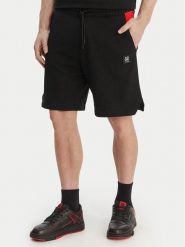 HUGO Szorty materiałowe Despen_RB 50559712 Czarny Relaxed Fit. Czarne szorty męskie Hugo, m, bez wzorów, z bawełny. Za 379.99 zł.