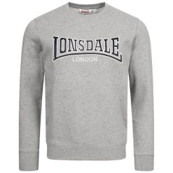 Bluza z okrągłym dekoltem Lonsdale Berger Lp181. Szare bluzy męskie Lonsdale, m, bez wzorów, bez kaptura. Za 259.50 zł.