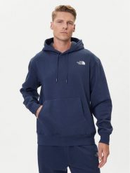 The North Face Bluza Essential NF0A89ES Granatowy Regular Fit. Niebieskie bluzy męskie The North Face, m, bez wzorów, z bawełny, bez kaptura. Za 259.99 zł.