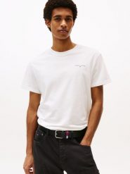 Tommy Jeans Koszulka Kobiety Bawełna biały, L. Białe t-shirty damskie Tommy Jeans, l, bez wzorów, z bawełny, bez kołnierzyka. Za 129.95 zł.
