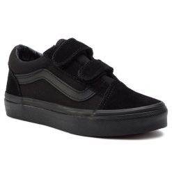 Tenisówki Vans. Czarne półbuty chłopięce Vans, bez wzorów, bez zapięcia. Za 199.99 zł.