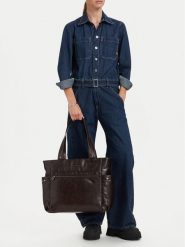 G-Star Raw Torebka C-LDA8720 Brązowy ciemny. Brązowe torebki do ręki damskie G-Star, bez wzorów, ze skóry, retro, bez dodatków. Za 279.99 zł.
