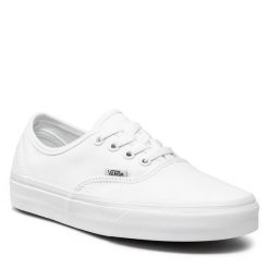Tenisówki Vans. Białe półbuty damskie Vans, bez wzorów, bez zapięcia. Za 239.99 zł.