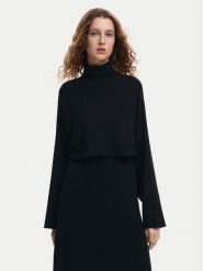 Desigual Komplet sweter i sukienka Dijon 24WWVF13 Czarny Regular Fit. Czarne sukienki damskie Desigual, l, bez wzorów, z syntetyku, bez kołnierzyka, bez ramiączek, bez kaptura. Za 899.99 zł.
