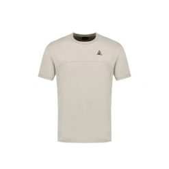 Koszulka Le Coq Sportif. Brązowe koszulki sportowe męskie le coq sportif, l, bez wzorów, z materiału, bez kołnierzyka, bez ramiączek. Za 331.50 zł.