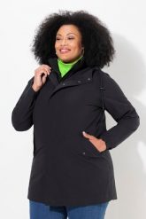 Damskie Kurtka funkcyjna HYPRAR 3w1 trapezowy krój pikowana kamizelka kaptur. Czarne kurtki damskie Ulla Popken, plus size, bez wzorów, z materiału, bez kaptura. Za 1,049.99 zł.