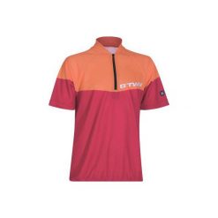 Koszulka krótki rękaw 500 JR. Niebieskie t-shirty damskie B'TWIN, z materiału. Za 69.99 zł.