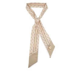 Chusta Guess. Brązowe szaliki i chusty damskie Guess, z aplikacjami. Za 119.99 zł.