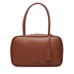 Torebka HUGO. Brązowe torebki do ręki damskie Hugo, bez wzorów, klasyczne, bez dodatków. Za 629.99 zł.