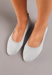 Szare Balerinki z Elastyczną Cholewką Lililena. Szare baleriny damskie Born2be, na lato, bez wzorów, eleganckie, bez obcasa. Za 44.99 zł.