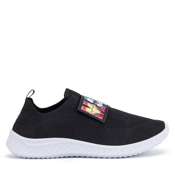 Sneakersy Avengers. Czarne trampki i tenisówki chłopięce Avengers, bez wzorów, bez zapięcia. Za 59.99 zł.