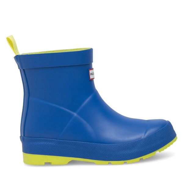 Kalosze Hunter. Niebieskie kalosze chłopięce Hunter, bez wzorów. Za 169.99 zł.